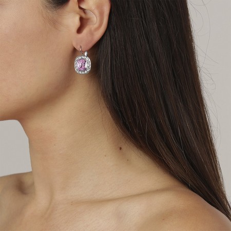 Dyrberg Kern Celin Silver Earrings - Light Rose